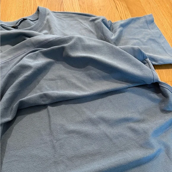 Blue cotton and polyester matching lounge set with adjustable tie: Womens L - Picture 4 of 12